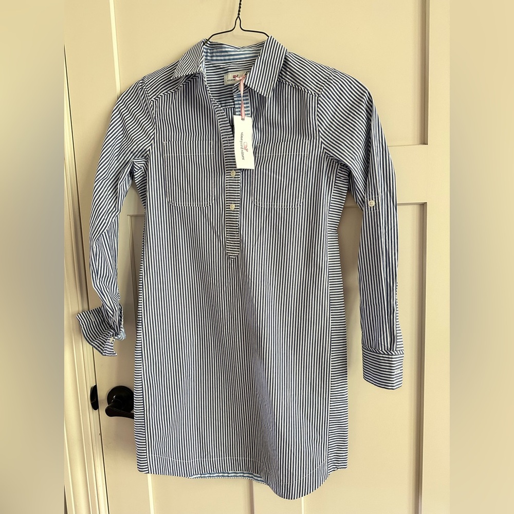 Vineyard Vines stripped Margo Shirt Dress